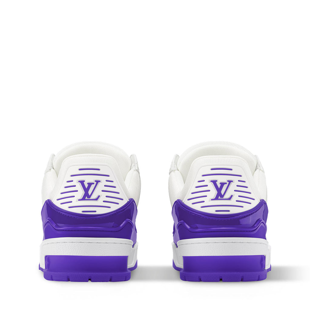 LV Trainer Sneakers - Purple & White Colorway