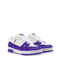 LV Trainer Sneakers - Purple & White Colorway