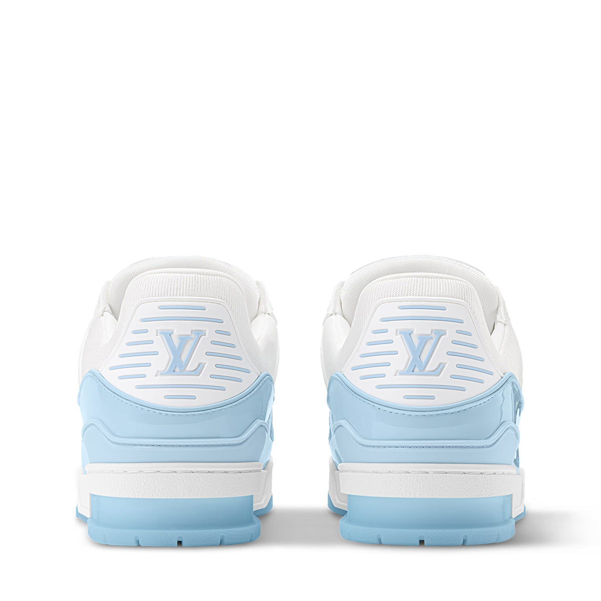 LV Trainer Sneakers - Light Blue & White Colorway