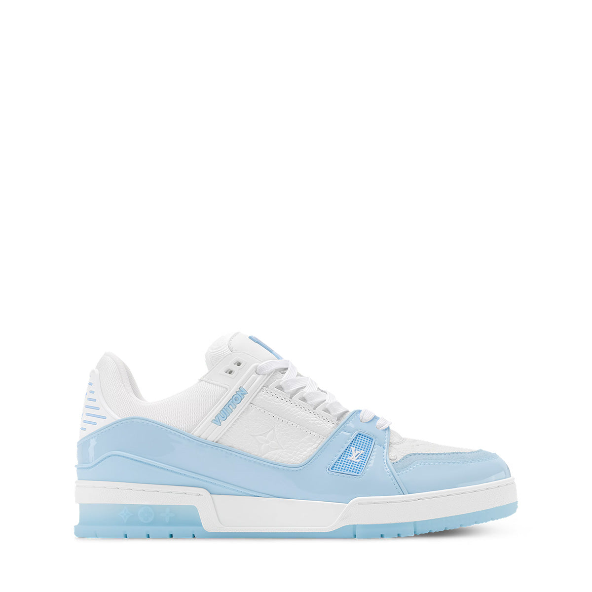 LV Trainer Sneakers - Light Blue & White Colorway