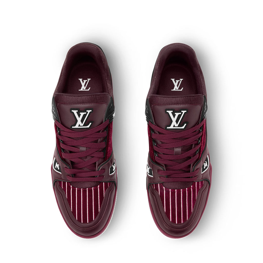 LV Trainer Sneakers - Deep Red Colorway