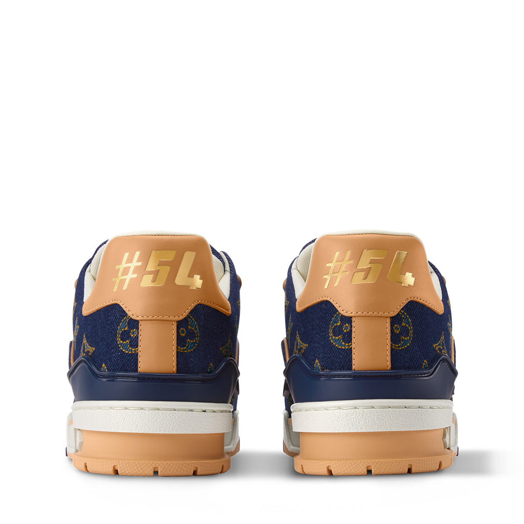 LV Trainer Sneakers - Blue & Yellow Colorway