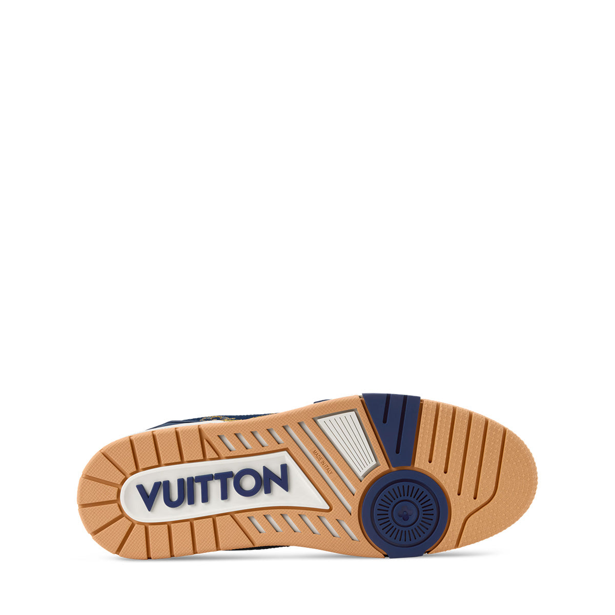 LV Trainer Sneakers - Blue & Yellow Colorway