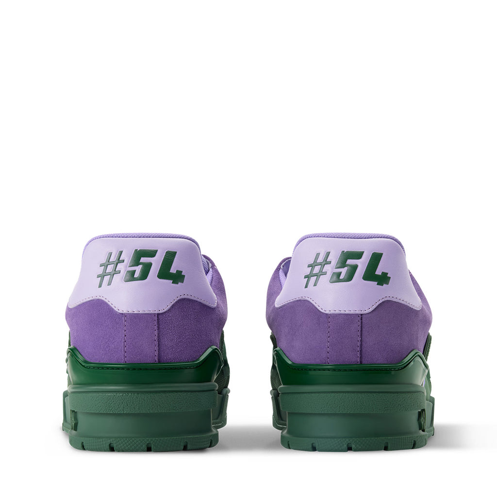 LV Trainer Sneakers - Purple & Green Colorway