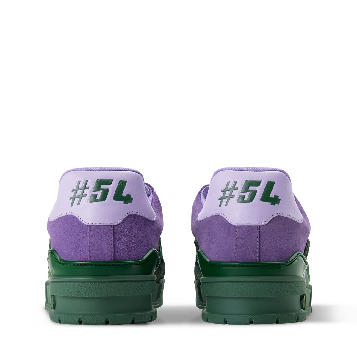 LV Trainer Sneakers - Purple & Green Colorway