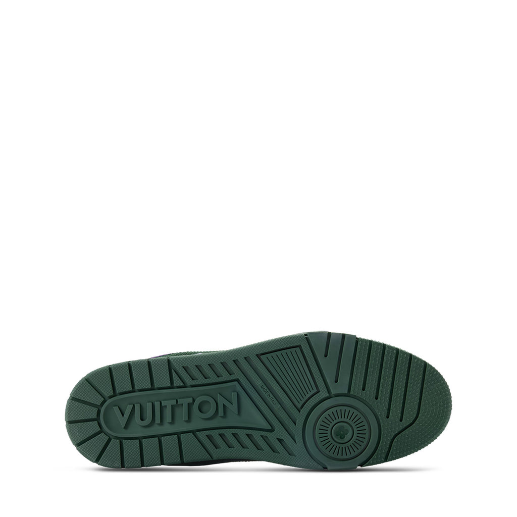 LV Trainer Sneakers - Purple & Green Colorway
