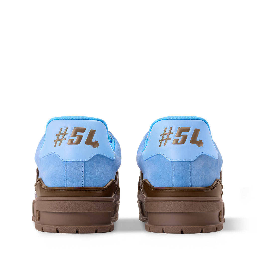 LV Trainer Sneakers - Brown & Blue Colorway