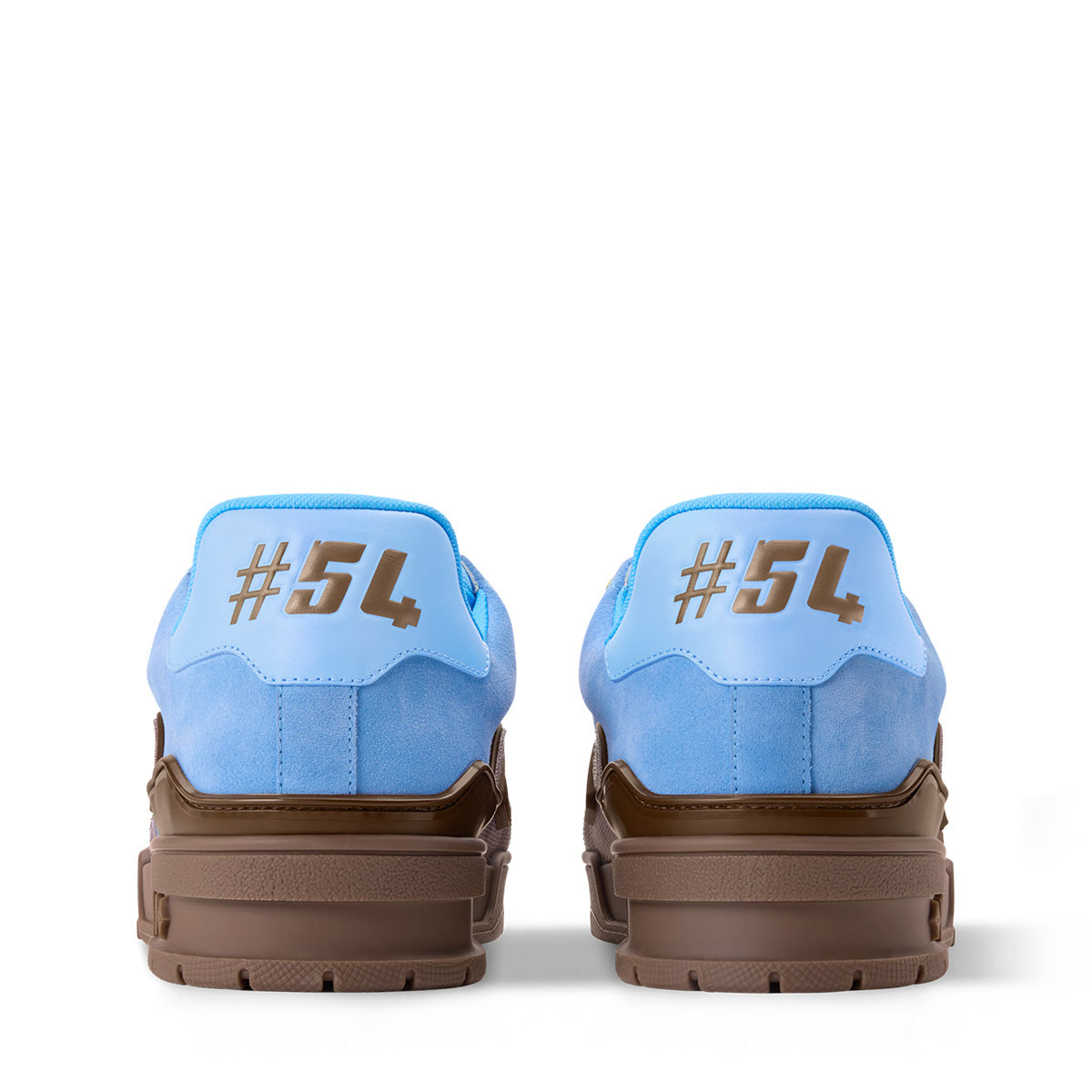 LV Trainer Sneakers - Brown & Blue Colorway