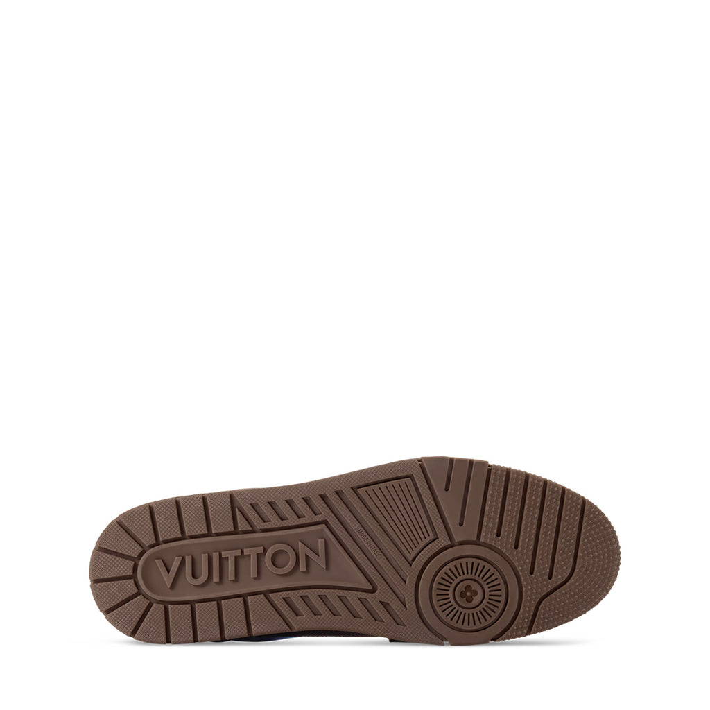 LV Trainer Sneakers - Brown & Blue Colorway