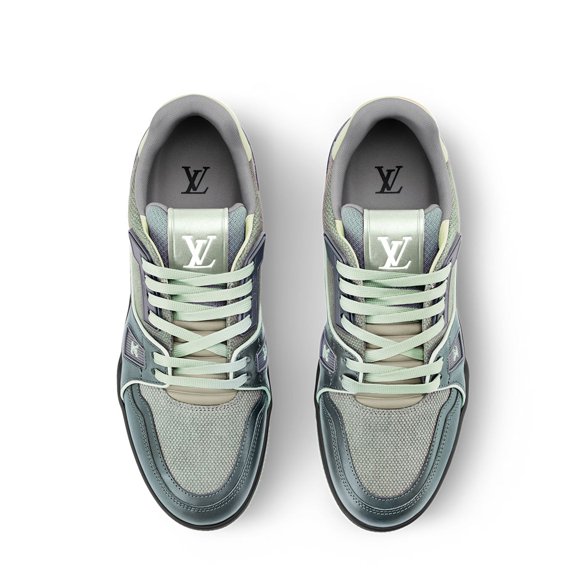 LV Trainer Sneakers - Blue Colorway