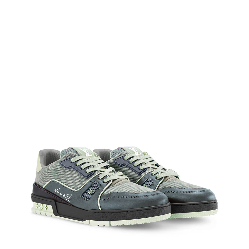 LV Trainer Sneakers - Blue Colorway