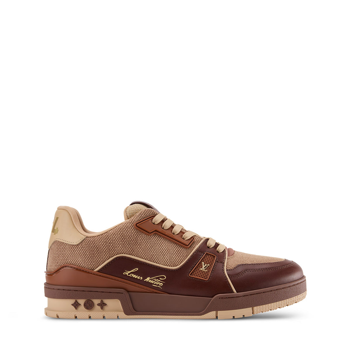 LV Trainer Sneakers - Dark Khaki Colorway