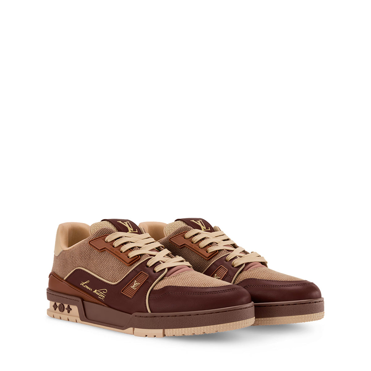 LV Trainer Sneakers - Dark Khaki Colorway