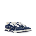 LV Trainer Sneakers - Navy Blue Colorway