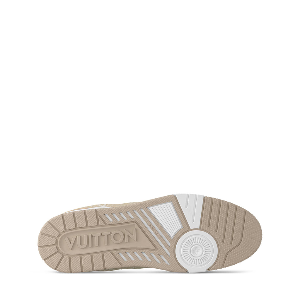 LV Trainer Sneakers - Light Khaki & White Colorway