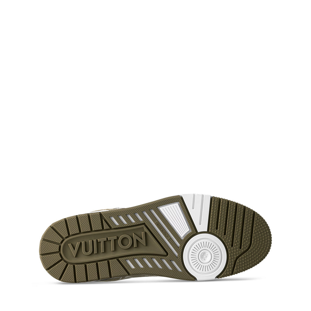 LV Trainer Sneakers - White & Green Colorway