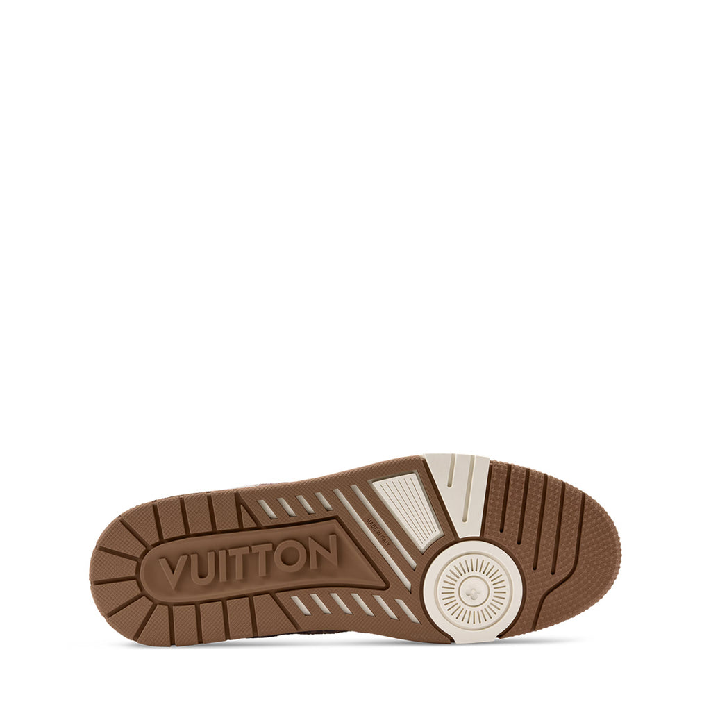 LV Trainer Sneakers - Khaki & White Colorway