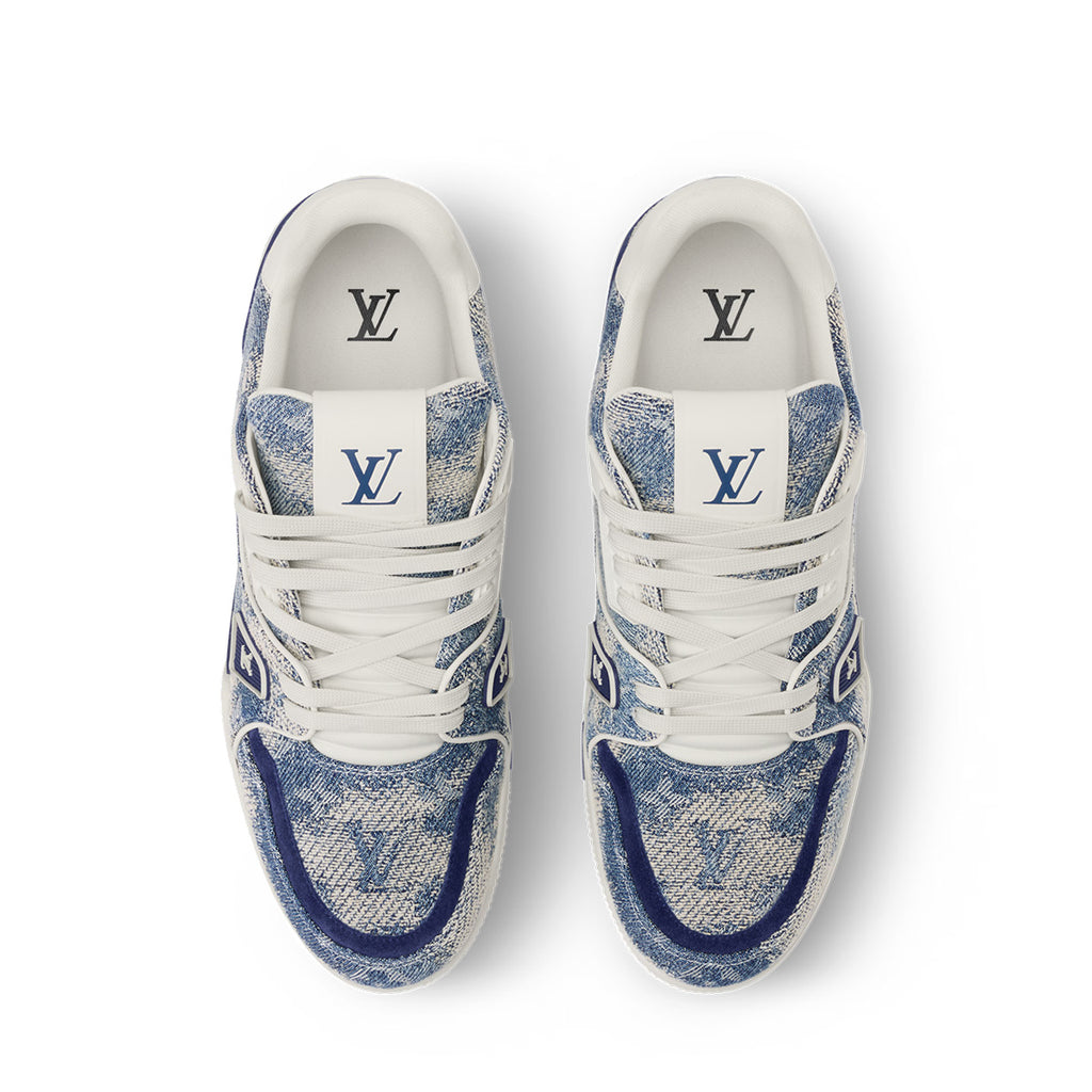 LV Trainer Sneakers - Blue Colorway