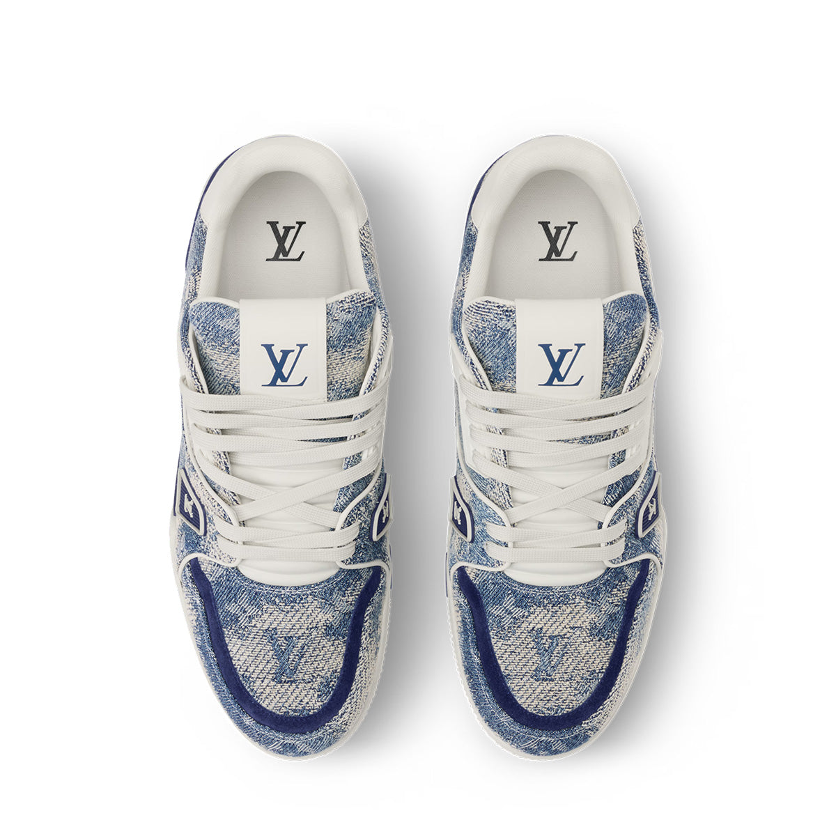 LV Trainer Sneakers - Blue Colorway