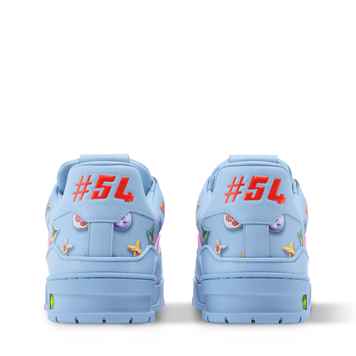 LV Trainer Sneakers - Blue Monogram Print