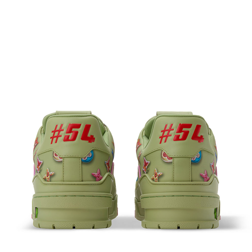 LV Trainer Sneakers - Green Monogram Print
