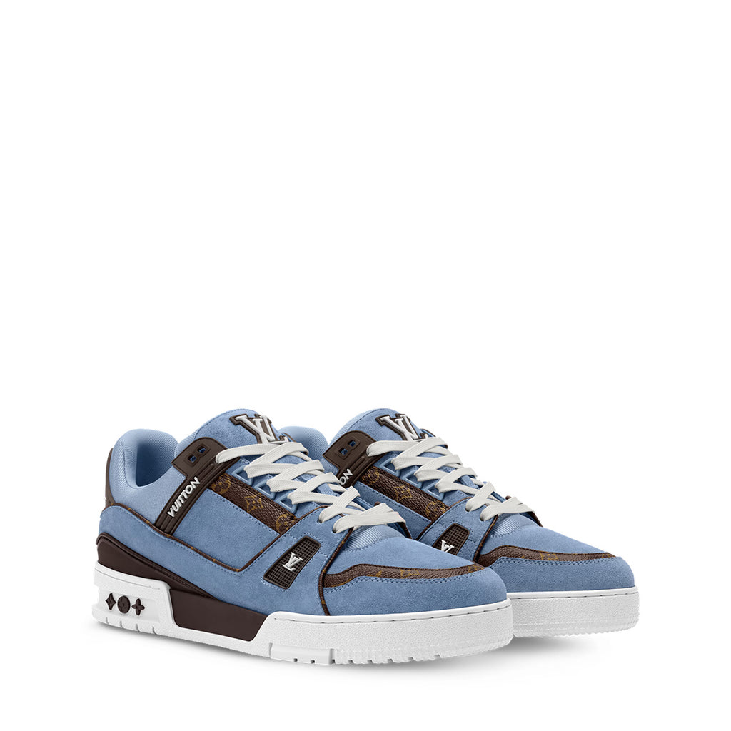 LV Trainer Sneakers - Blue Colorway