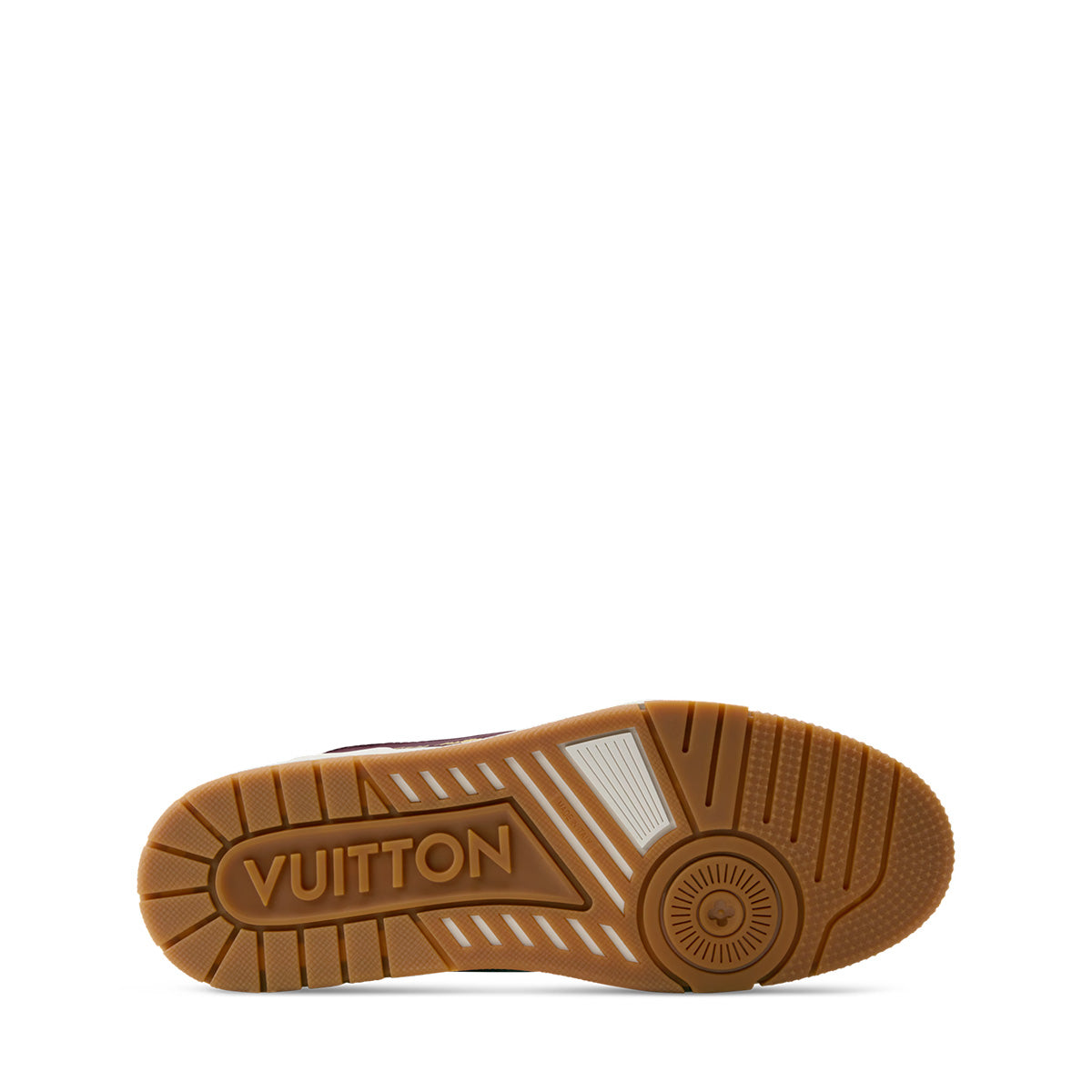 LV Trainer Sneakers - White & Burgundy Colorway