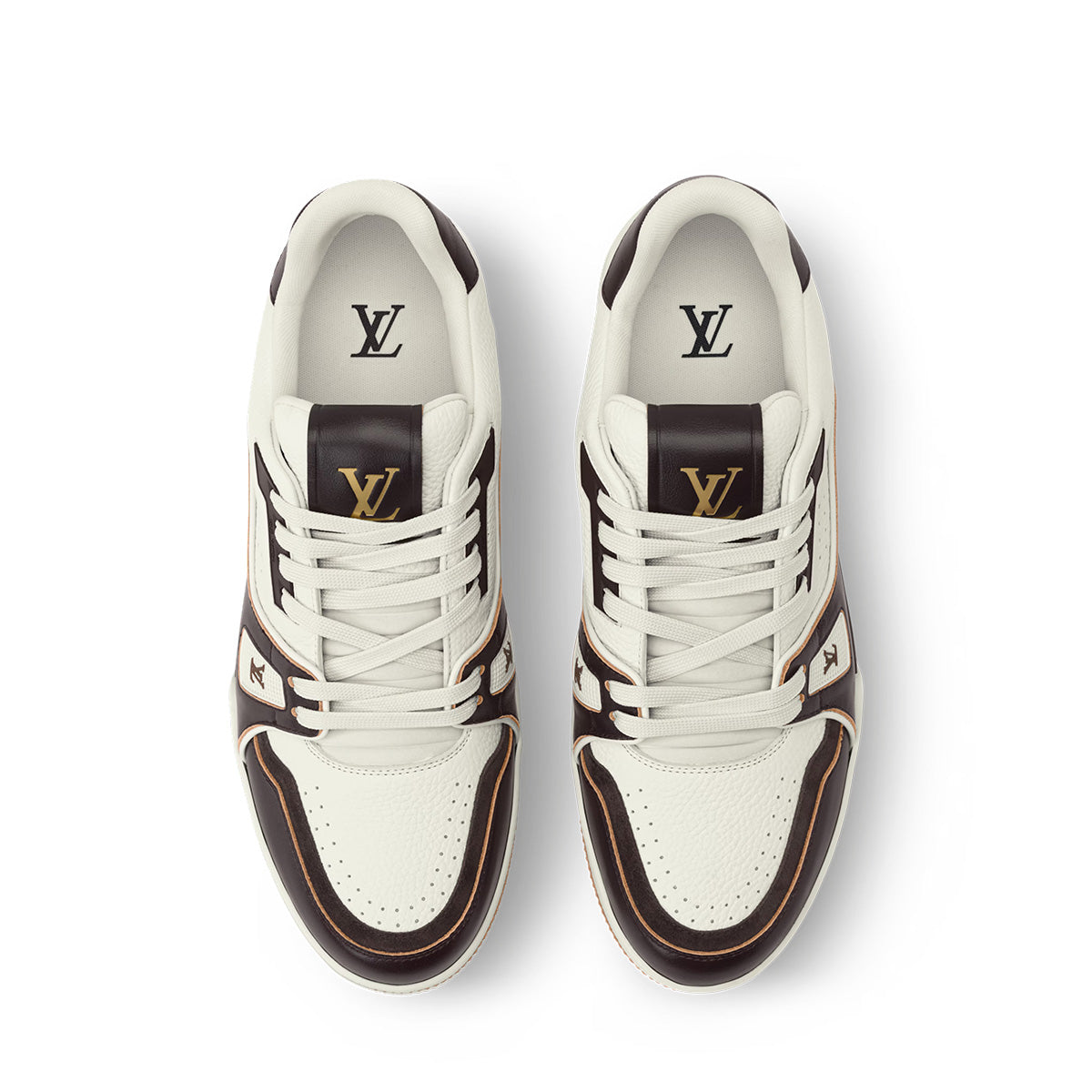 LV Trainer Sneakers - White & Black Colorway