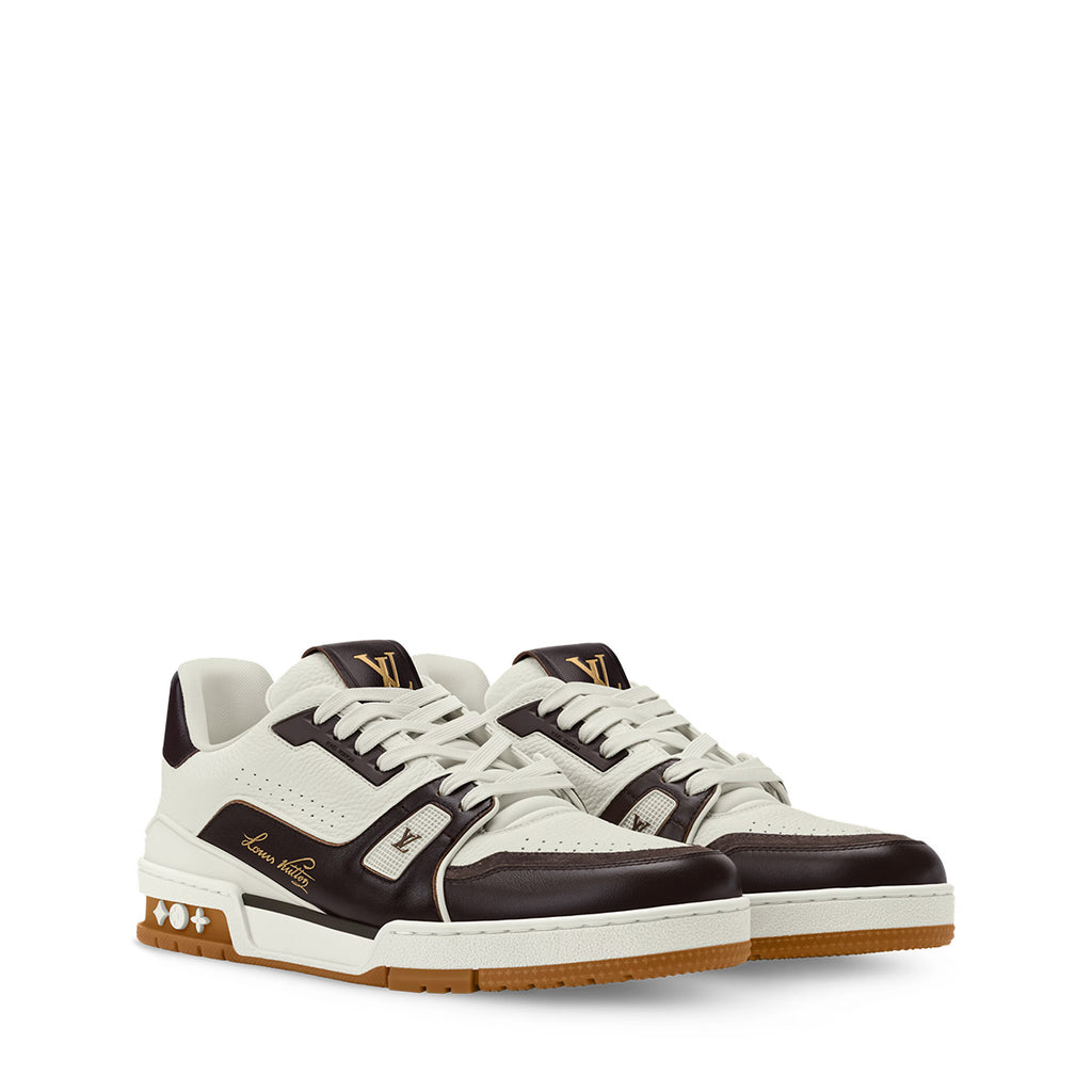 LV Trainer Sneakers - White & Black Colorway