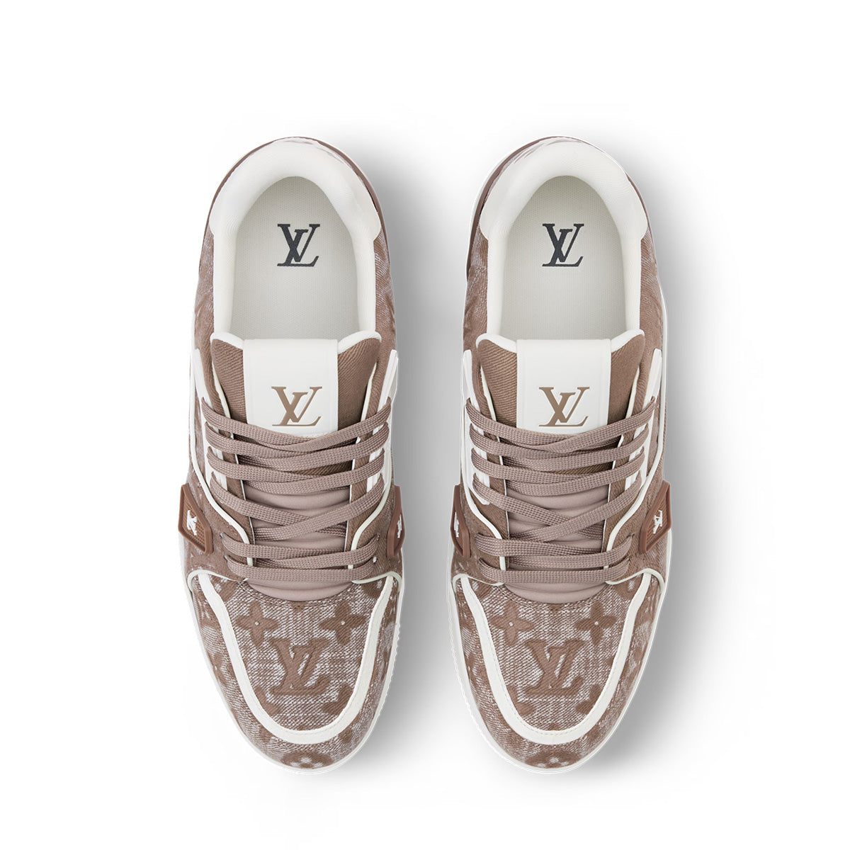 LV Trainer Sneakers - Khaki Colorway