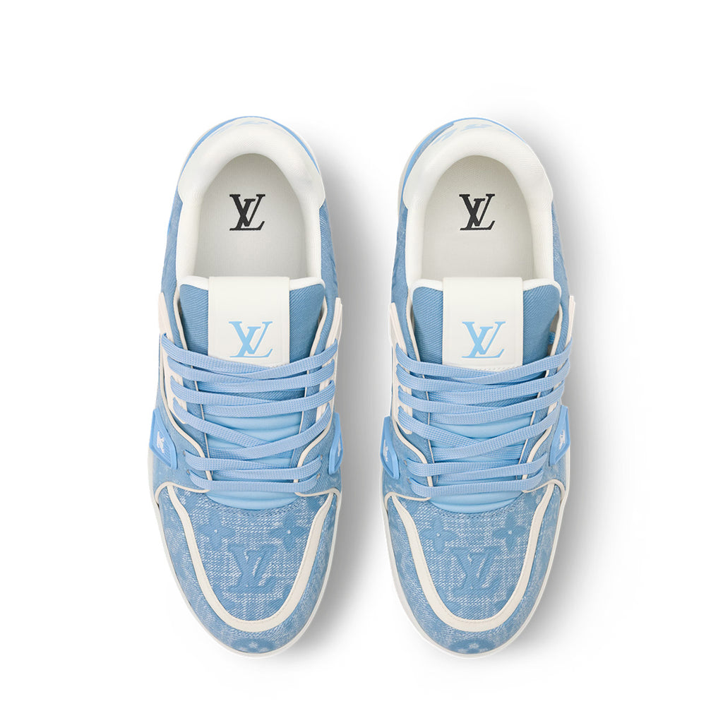 LV Trainer Sneakers - Light Blue Colorway