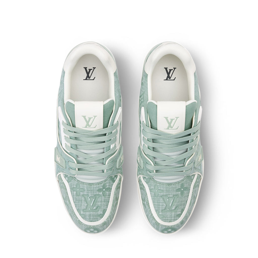 LV Trainer Sneakers - Light Green Colorway