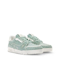 LV Trainer Sneakers - Light Green Colorway