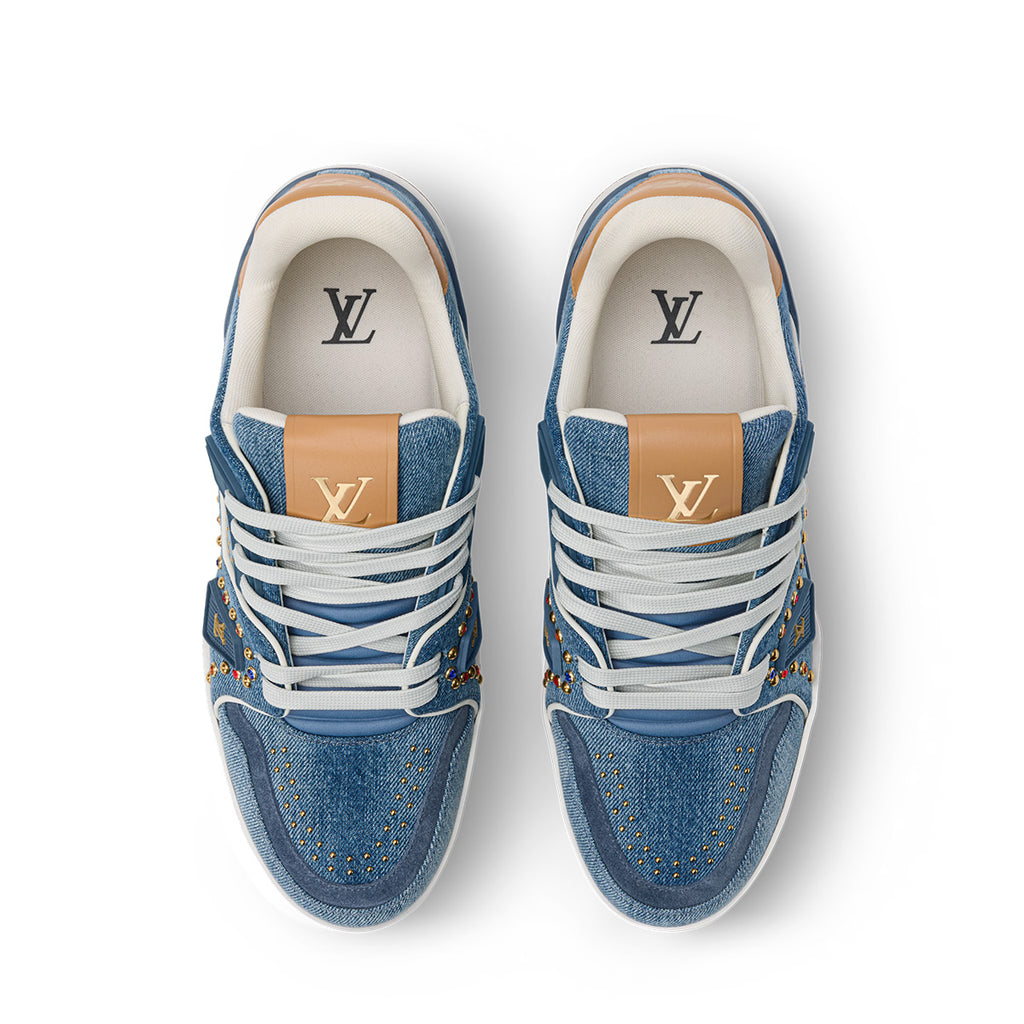LV Trainer Sneakers - Blue Colorway