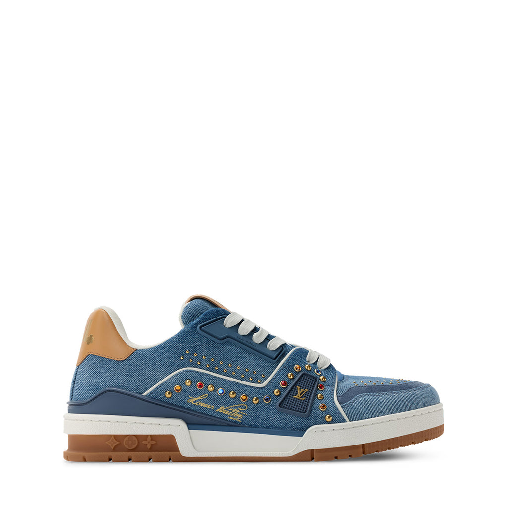 LV Trainer Sneakers - Blue Colorway