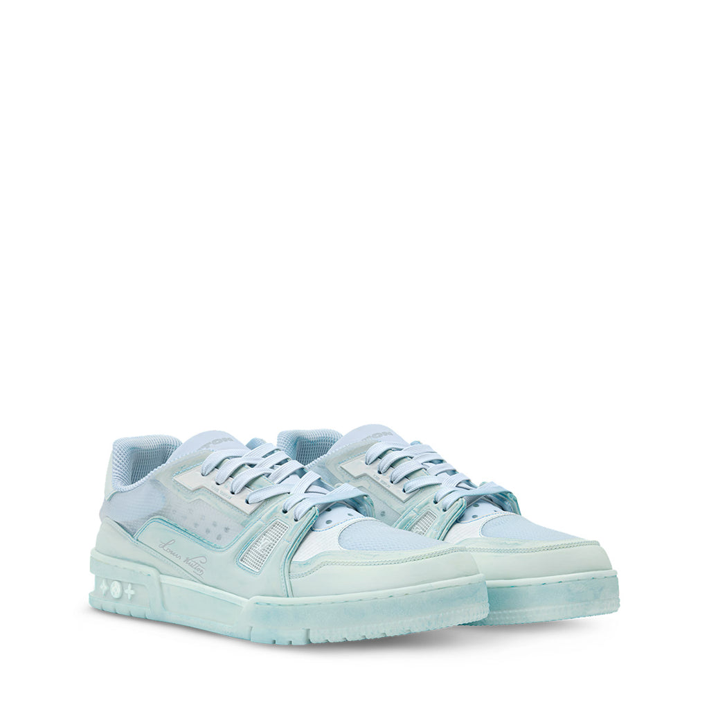 LV Trainer Sneakers - Light Blue Colorway