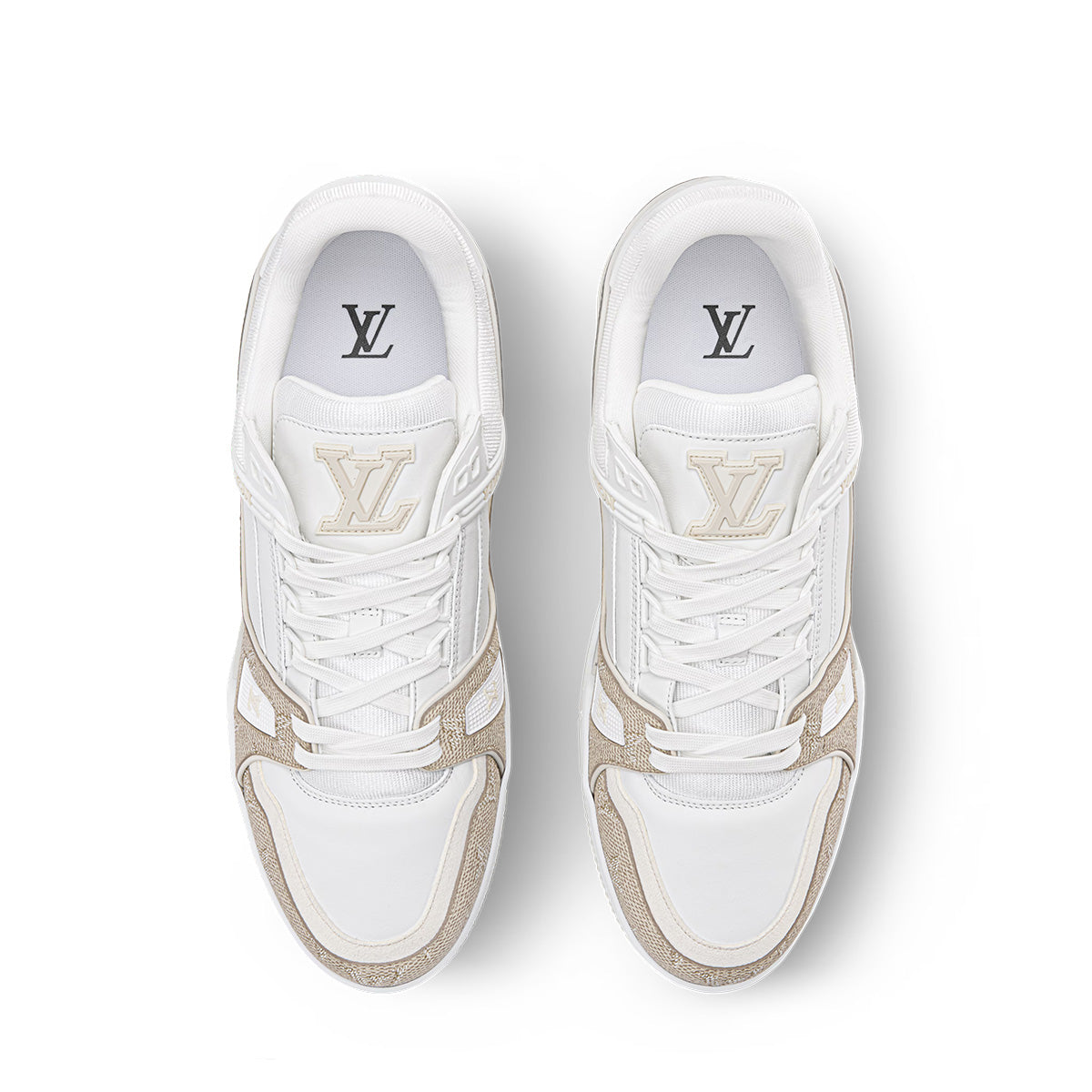 LV Trainer Sneakers - White Colorway