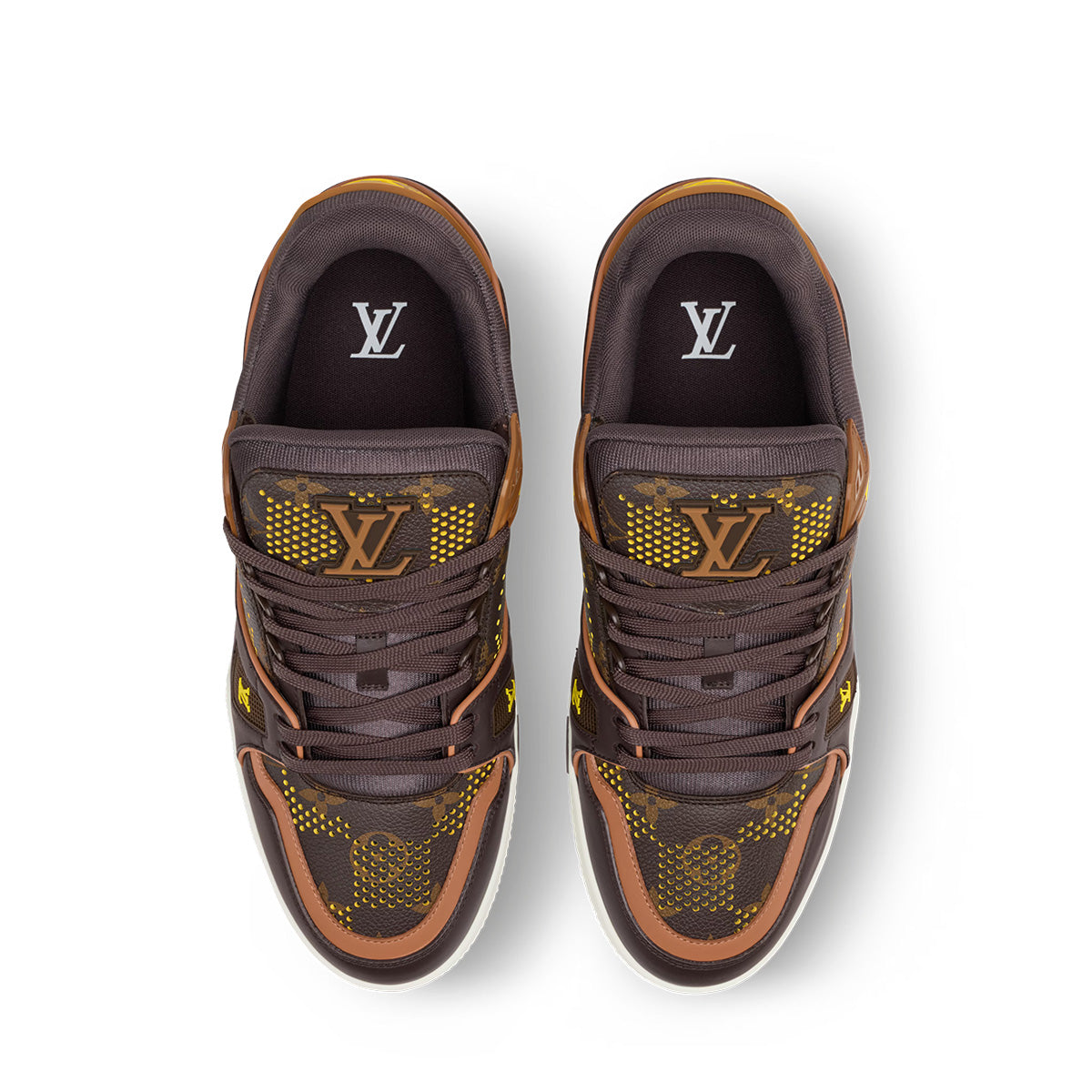 LV Trainer Sneakers - Brown Colorway