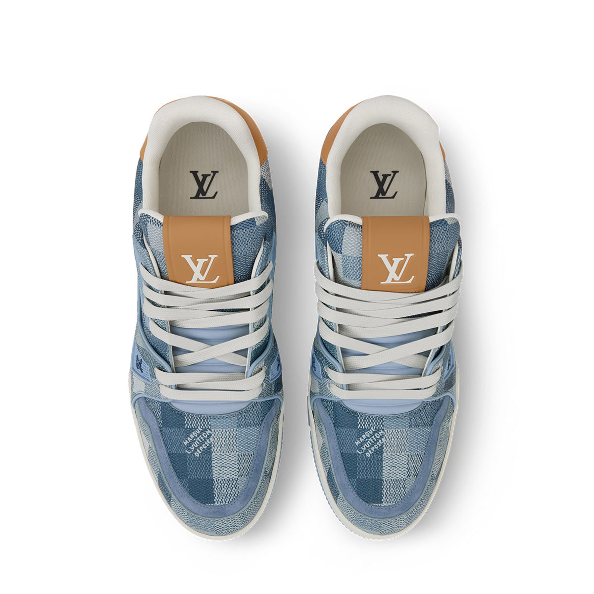 LV Trainer Sneakers - Blue Colorway