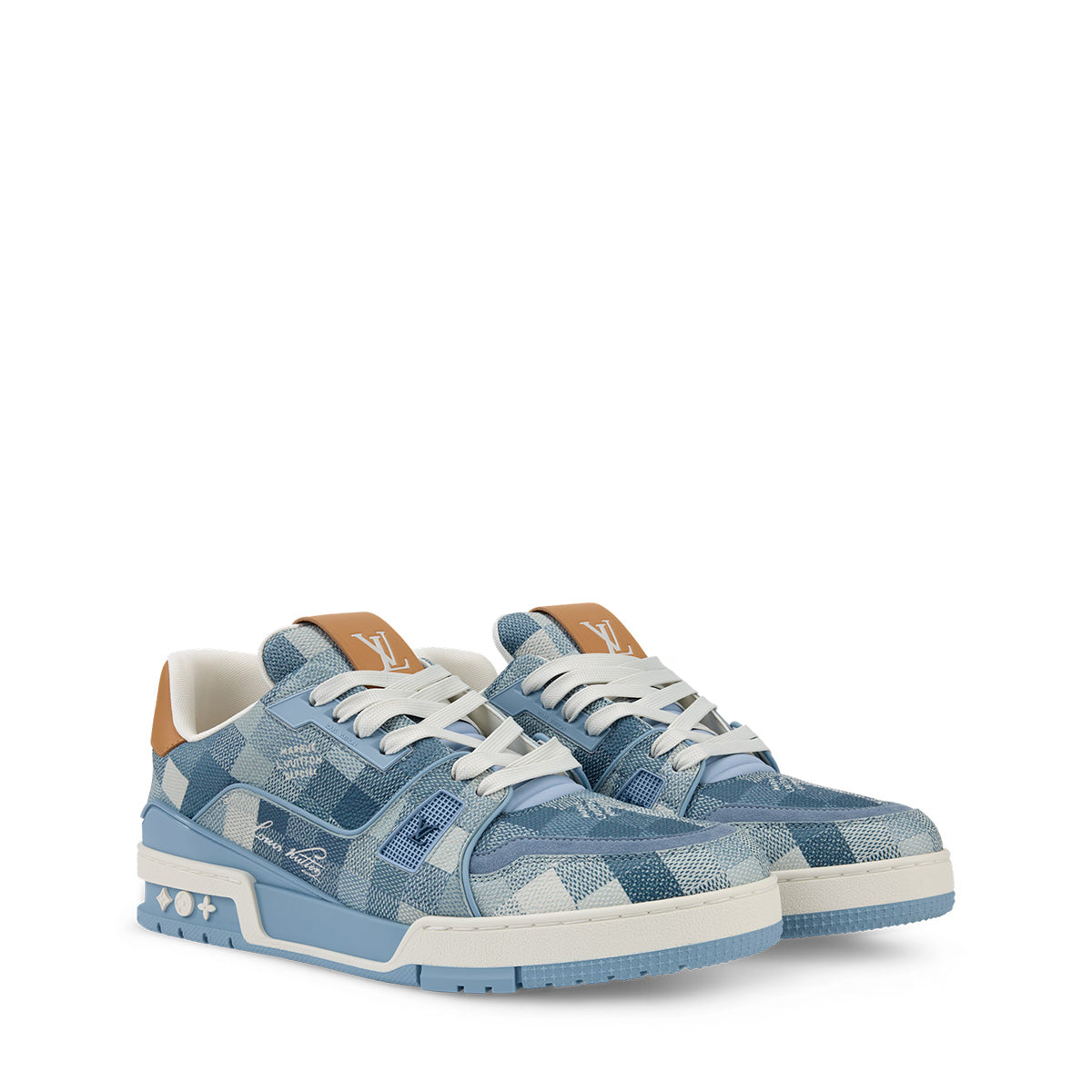 LV Trainer Sneakers - Blue Colorway