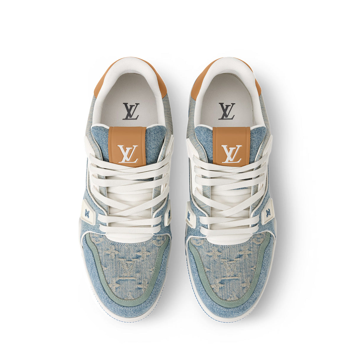 LV Trainer Sneakers - Blue Colorway
