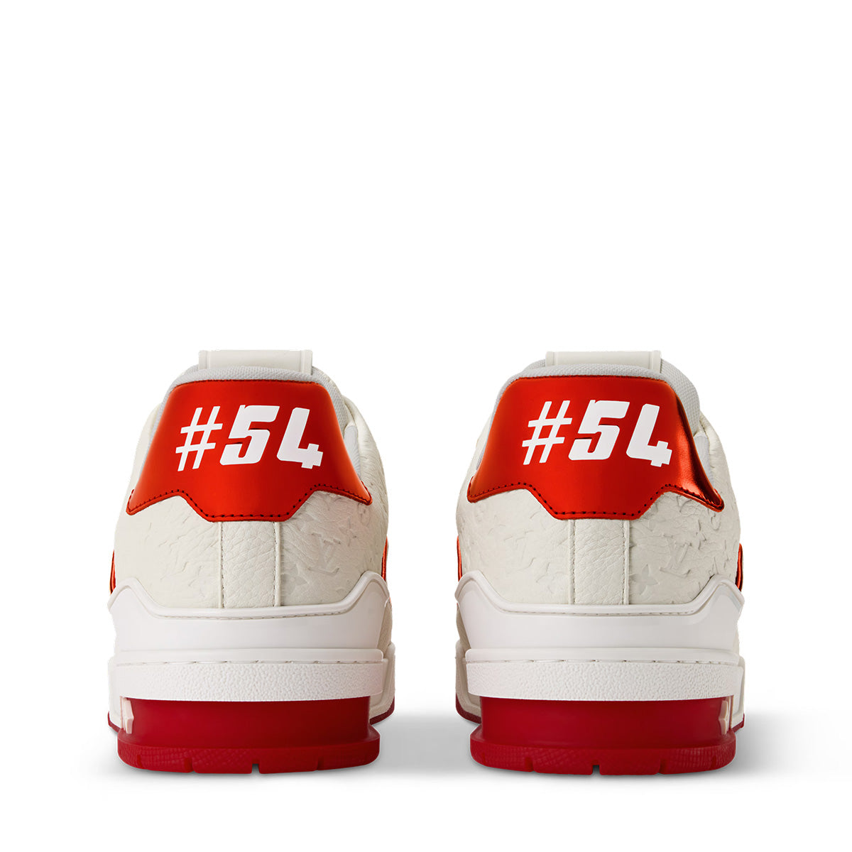 LV Trainer Sneakers - White & Red Colorway