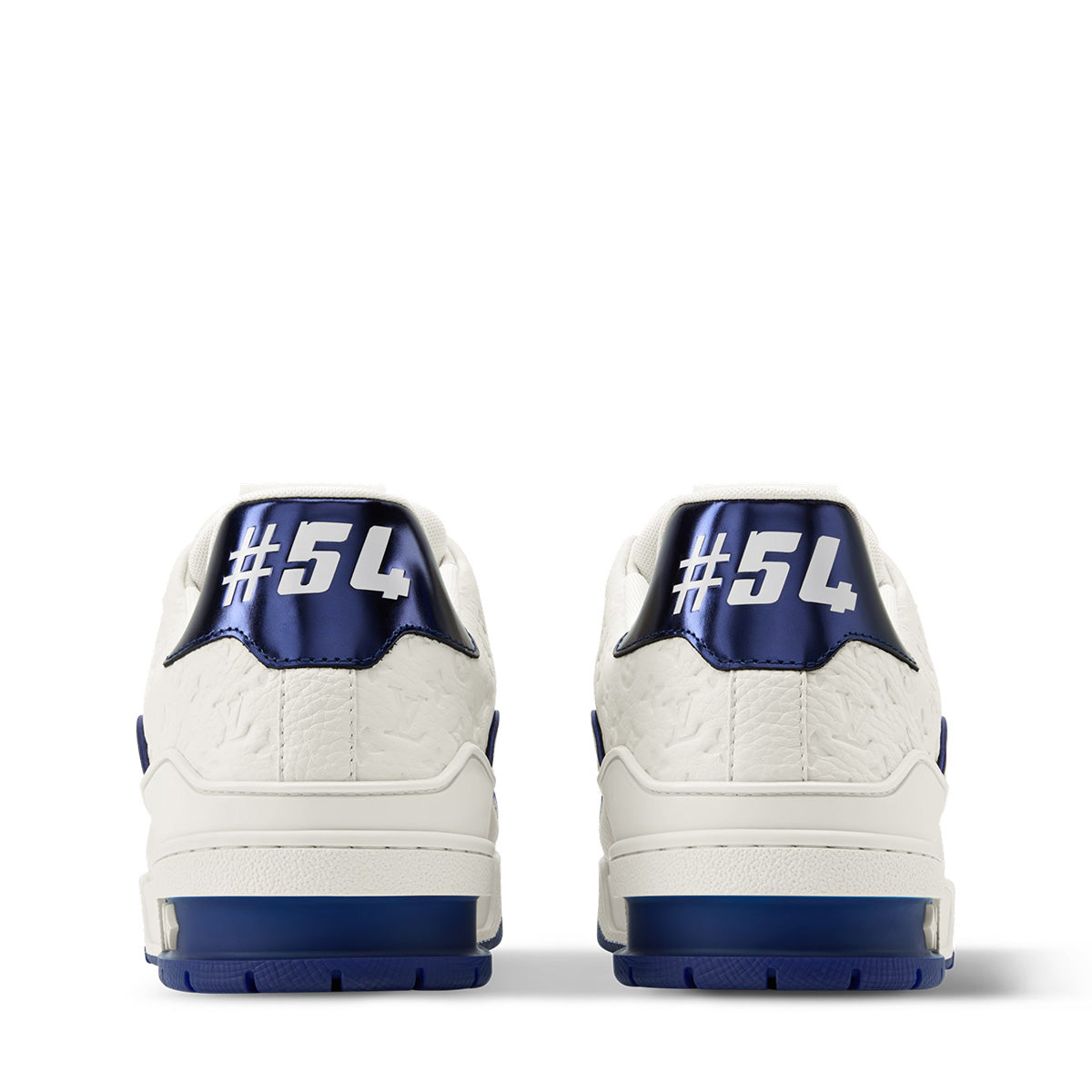 LV Trainer Sneakers - White & Blue Colorway