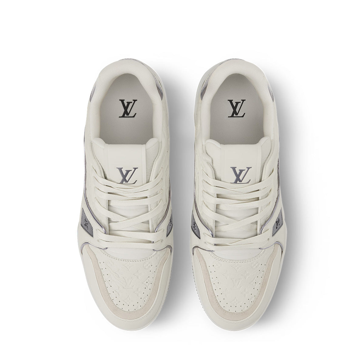 LV Trainer Sneakers - White / Off-White Classic Colorway
