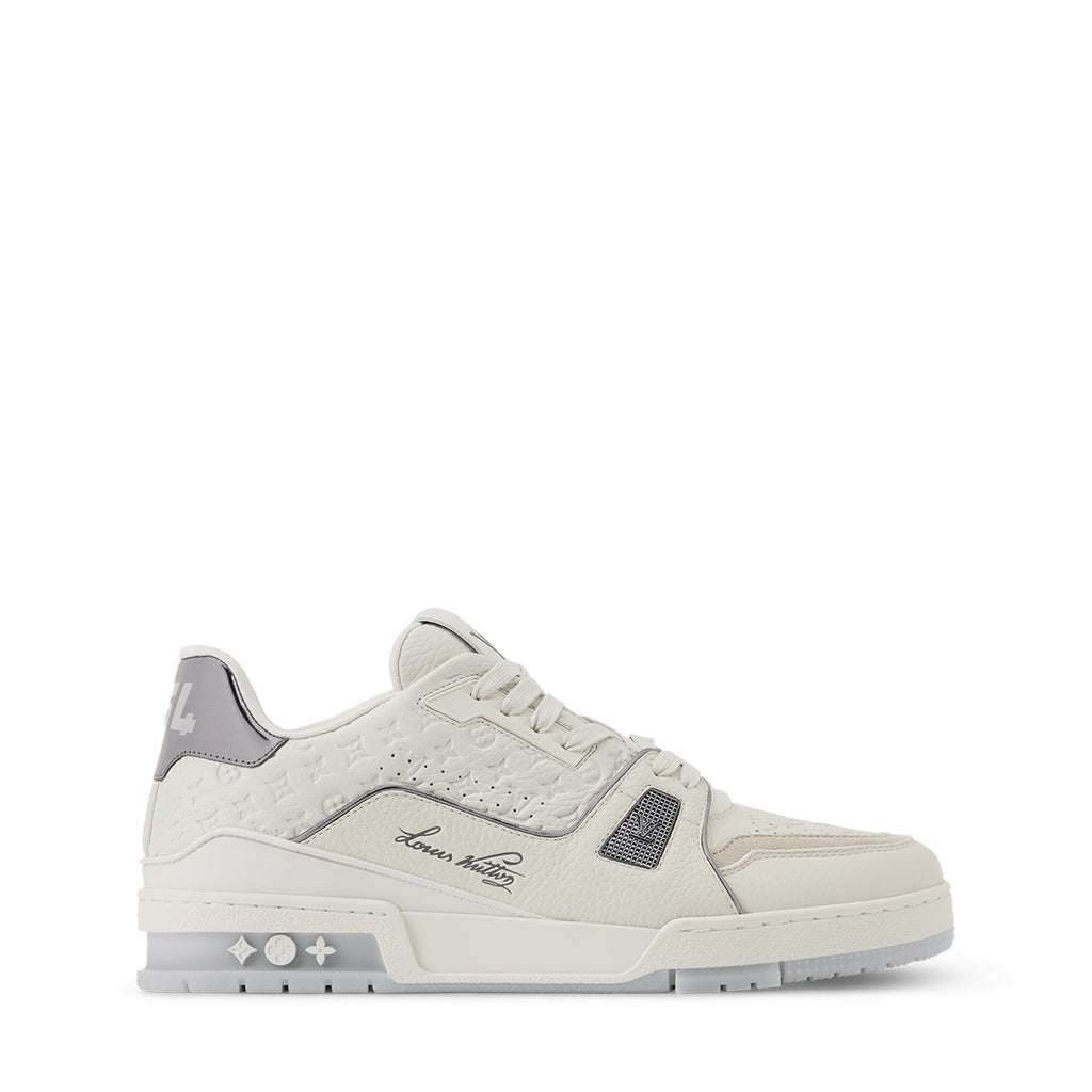 LV Trainer Sneakers - White / Off-White Classic Colorway
