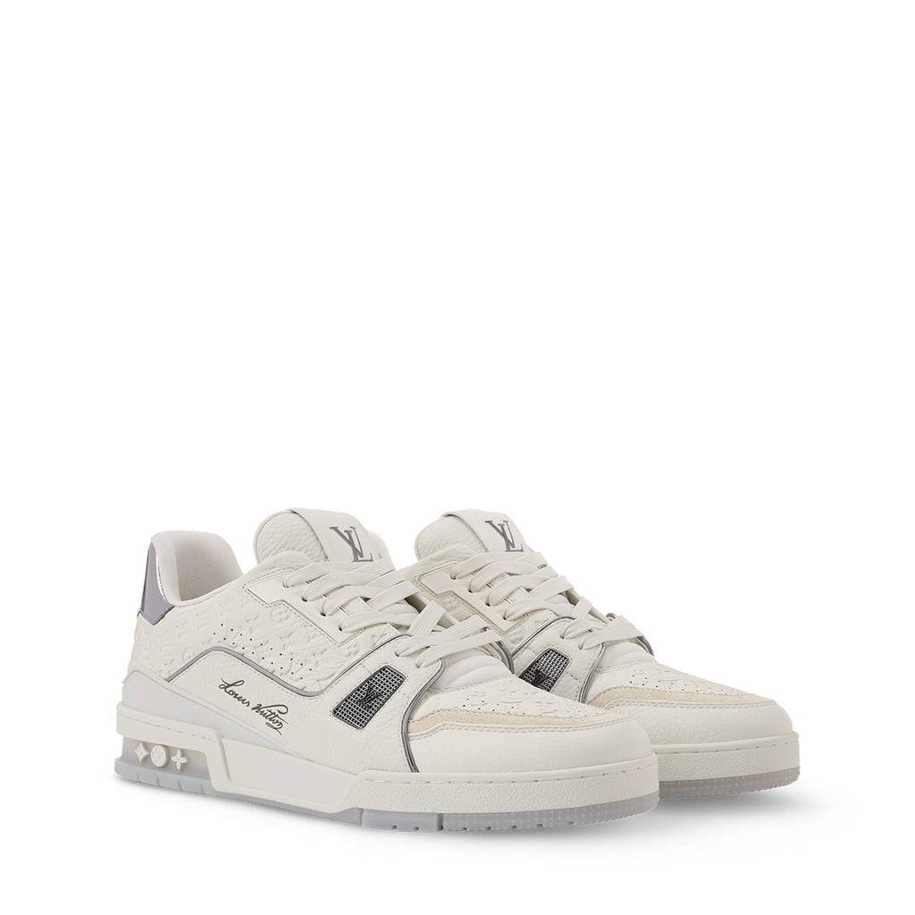 LV Trainer Sneakers - White / Off-White Classic Colorway