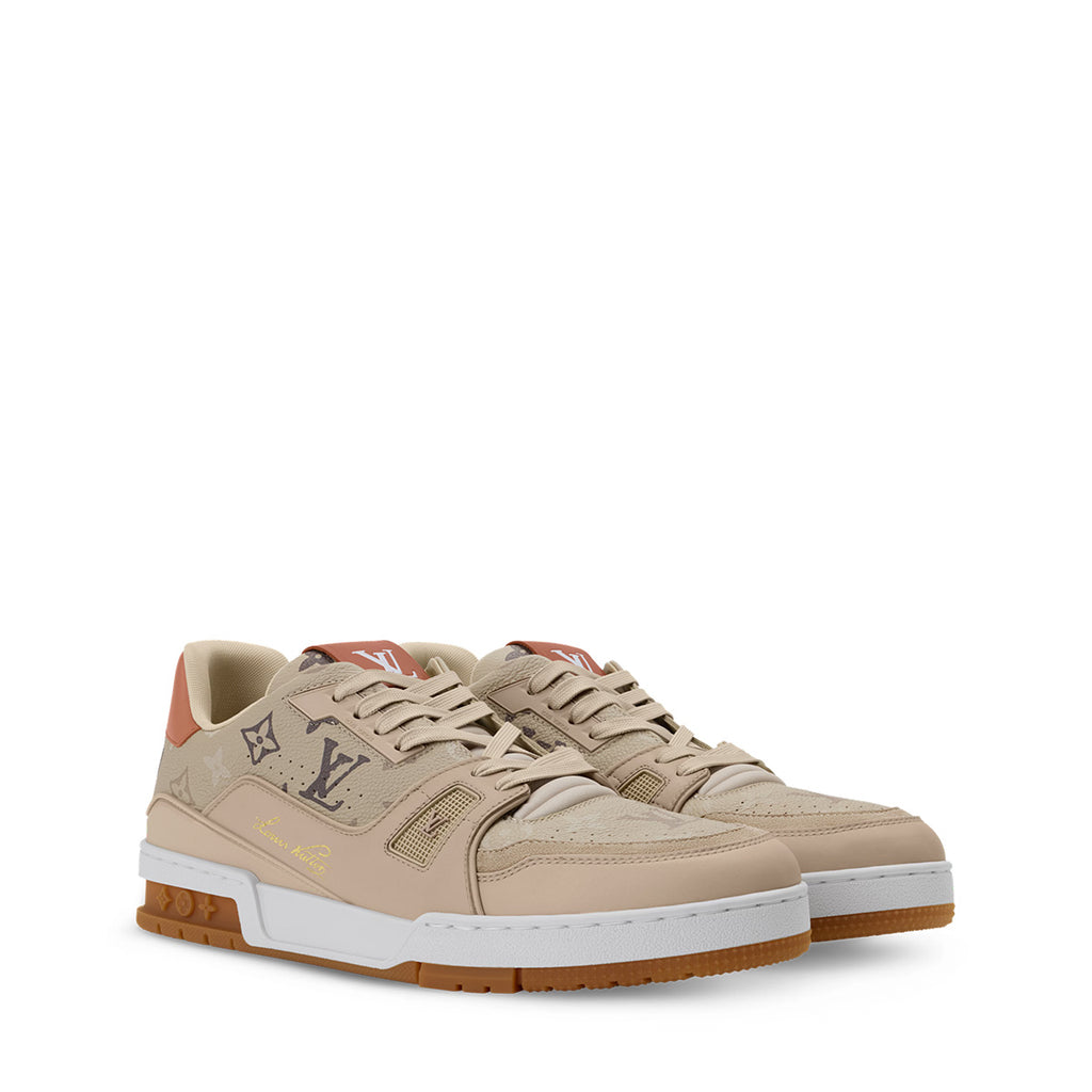 LV Trainer Sneakers - Khaki Colorway