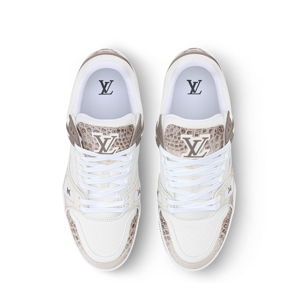 LV Trainer Sneakers - White Colorway