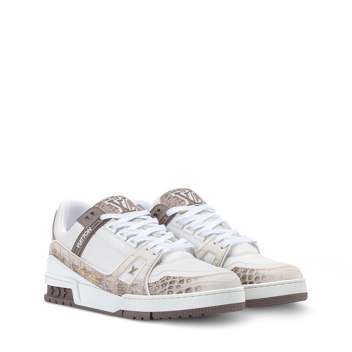 LV Trainer Sneakers - White Colorway