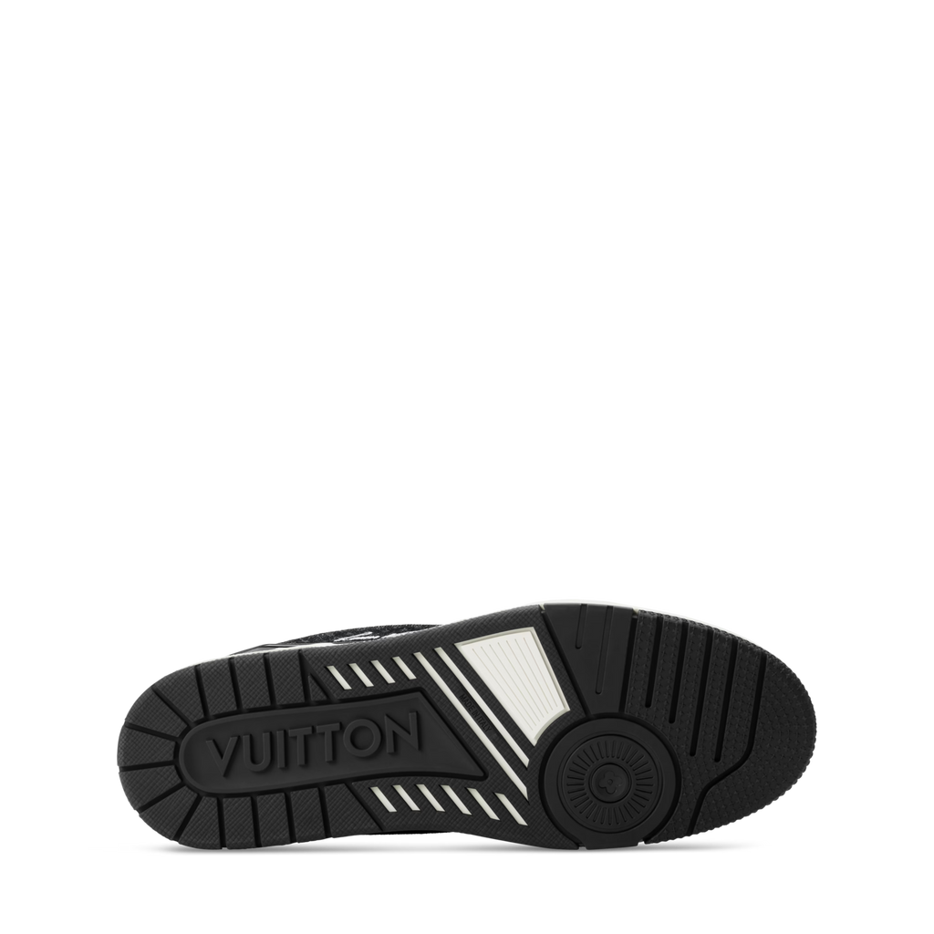 LV Trainer Sneakers - Black Sculpted Fashion Shoes
